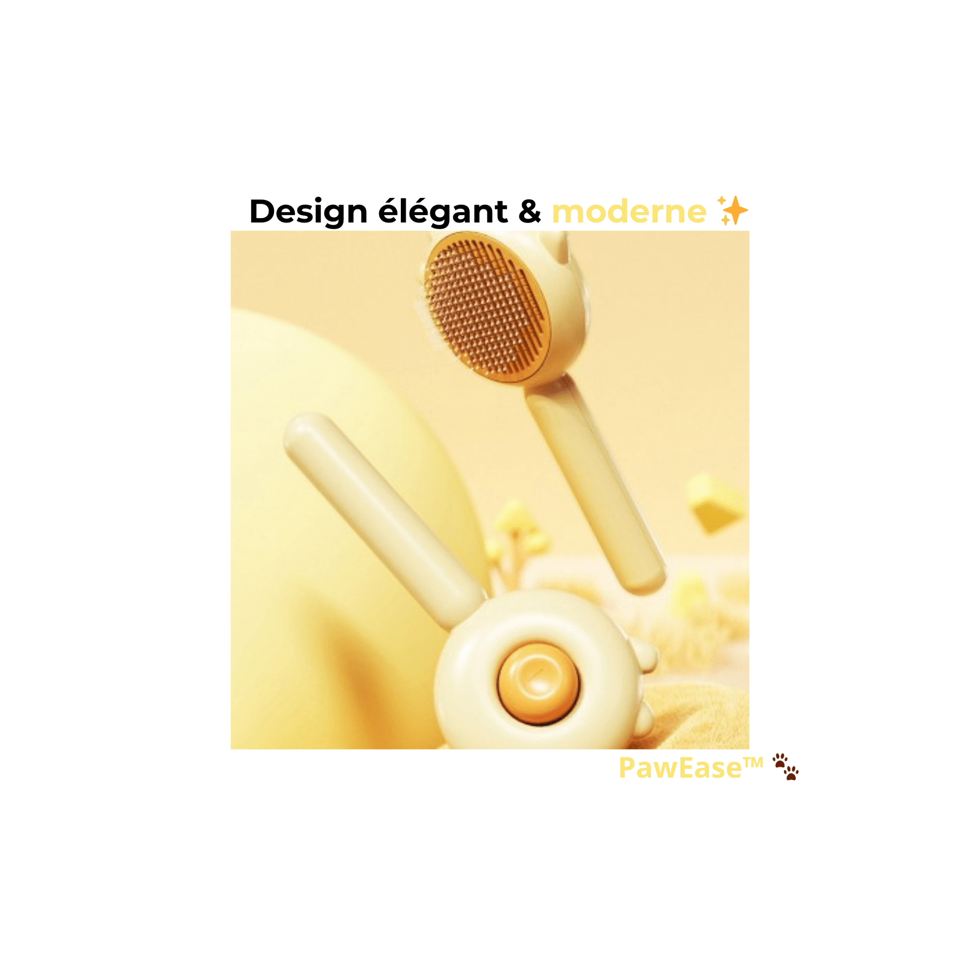 Brosse de Toilettage Auto - Nettoyante PawEase™ – Massage Doux & Poils Éliminés Facilement – brosse de toilettage pour animaux | PawEase